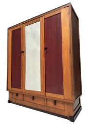 Art Deco Modernist Armoire or Wardrobe by J.J. Zijfers Amsterdam, 1920s